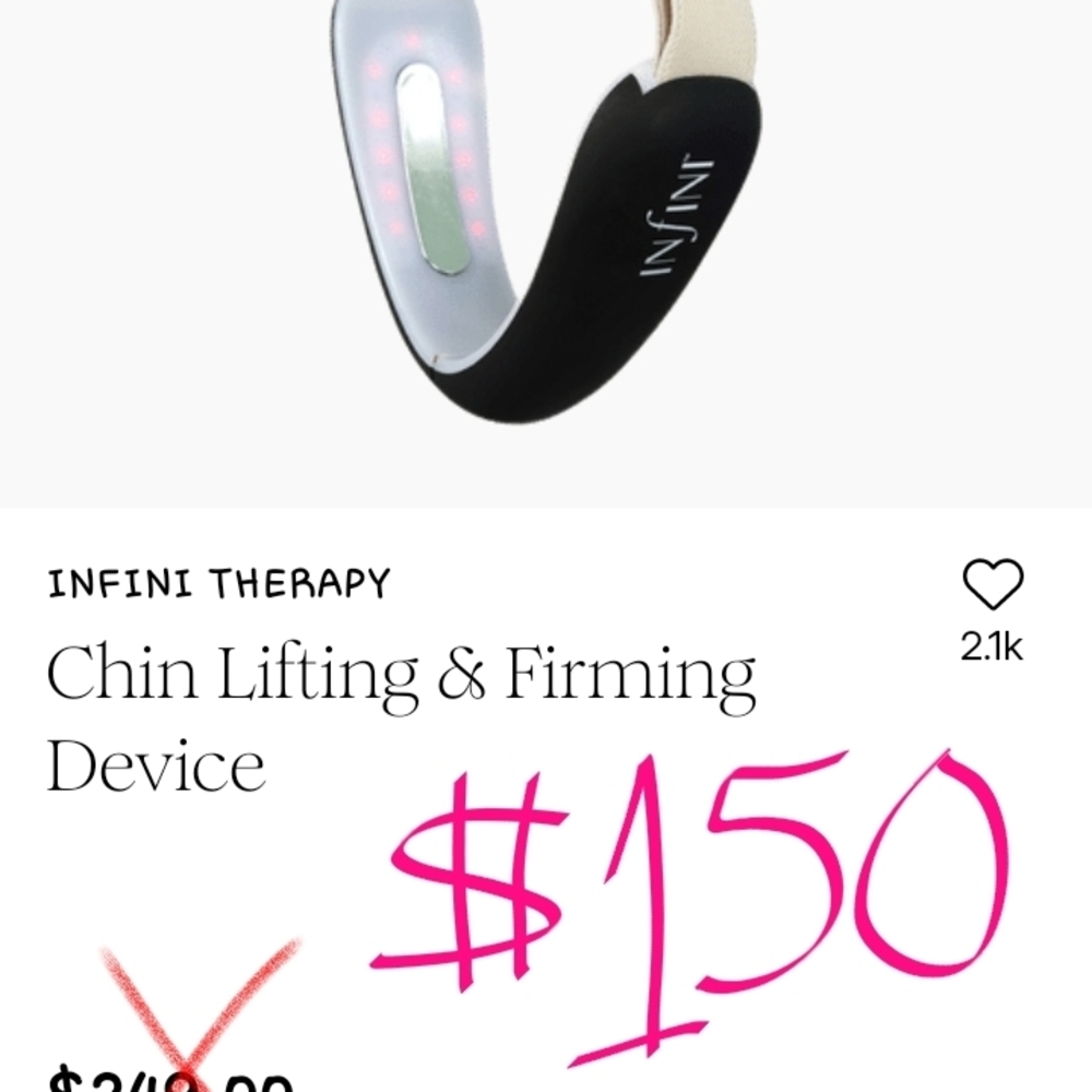 Black and Cream Chin Lifting Device